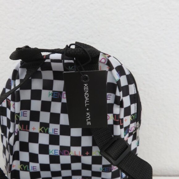 Kendall + Kylie mini checkered back pack H-8.5" x W-6" x depth-3.5" - Picture 4 of 4